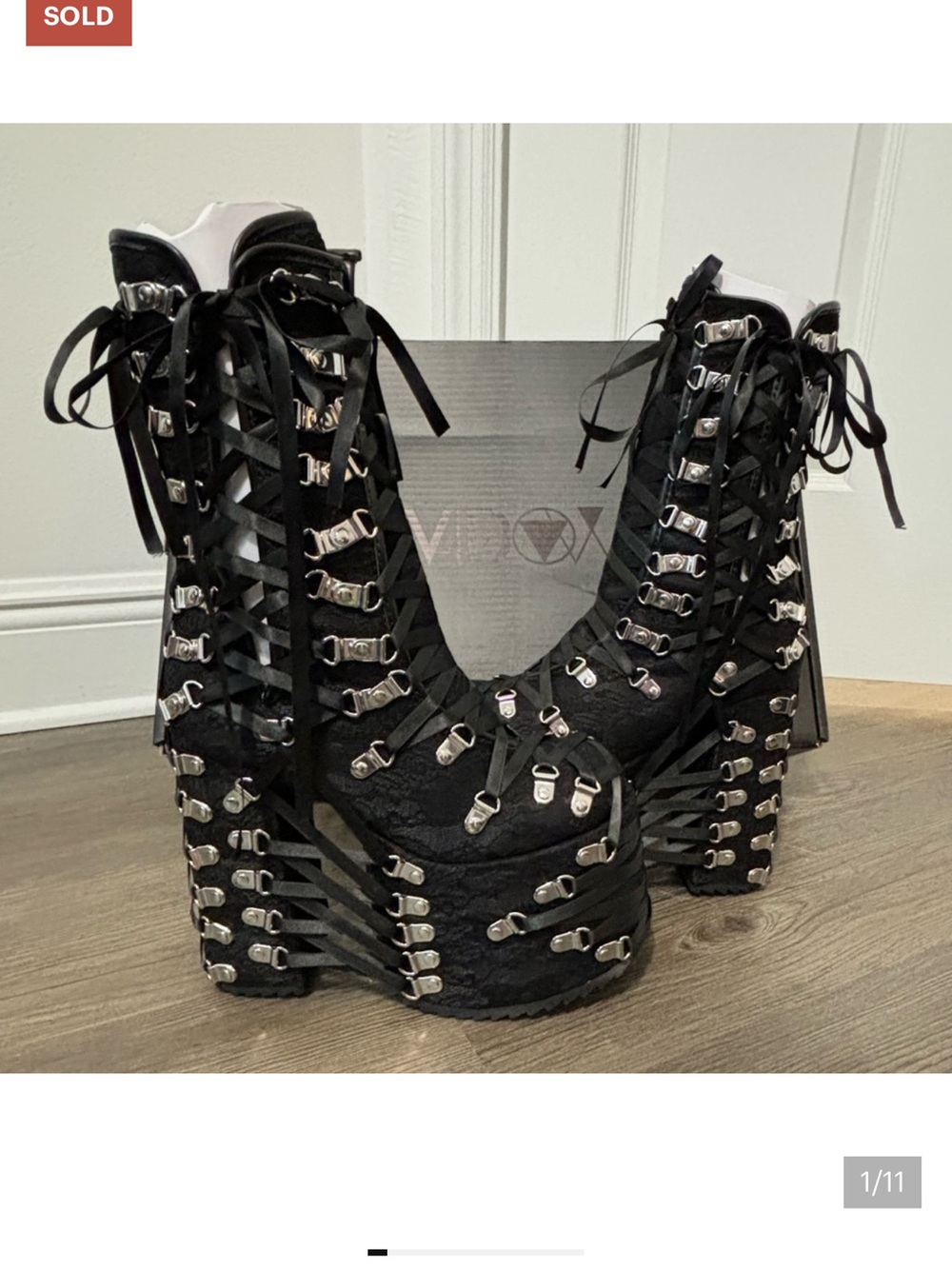 Dolls Kill / Widow | Trapped In Despair Platform Boots 6